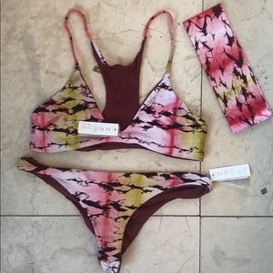 Tie dyed bikini NEW size L